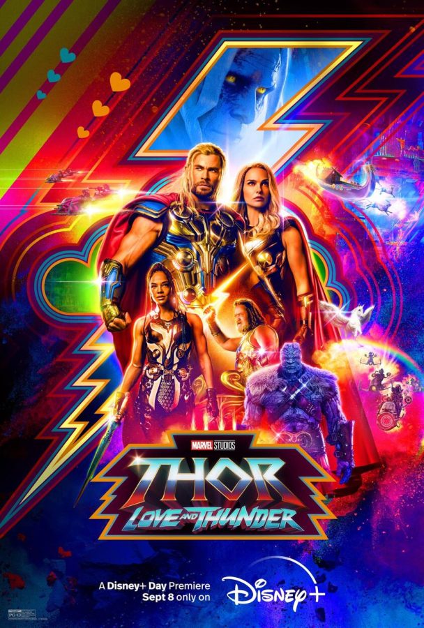 The movie poster for Thor: a colorful poster for a colorful film