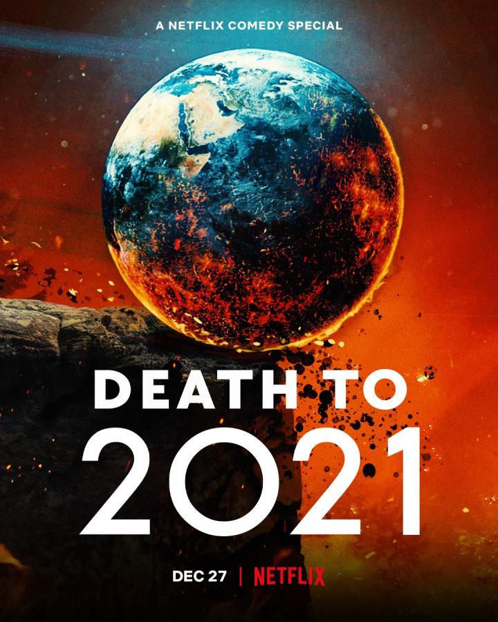 The movie poster for the December 27th release of Death to 2021, codirected by Josh Ruben and Jack Clough
