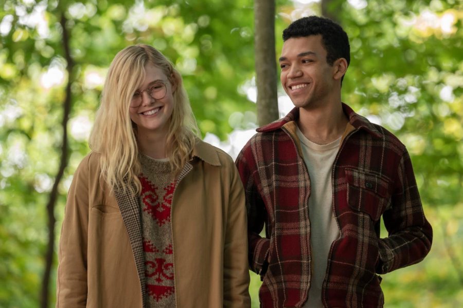 Characters Violet and Finch struggle with finding themselves and surviving traumas in the movie All the Bright Places