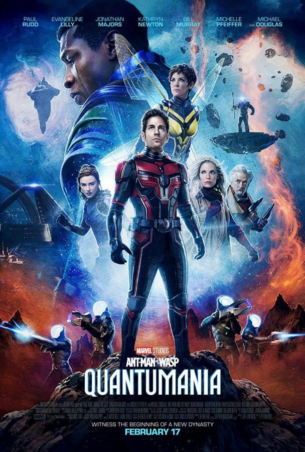 The movie poster for 'Ant-Man and the Wasp: Quantumania"