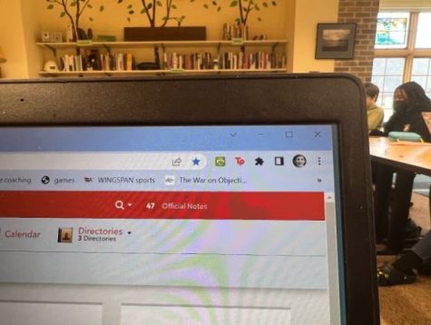 In this photo illustration, a Friends students official note count is revealed (name removed to protect the innocent).