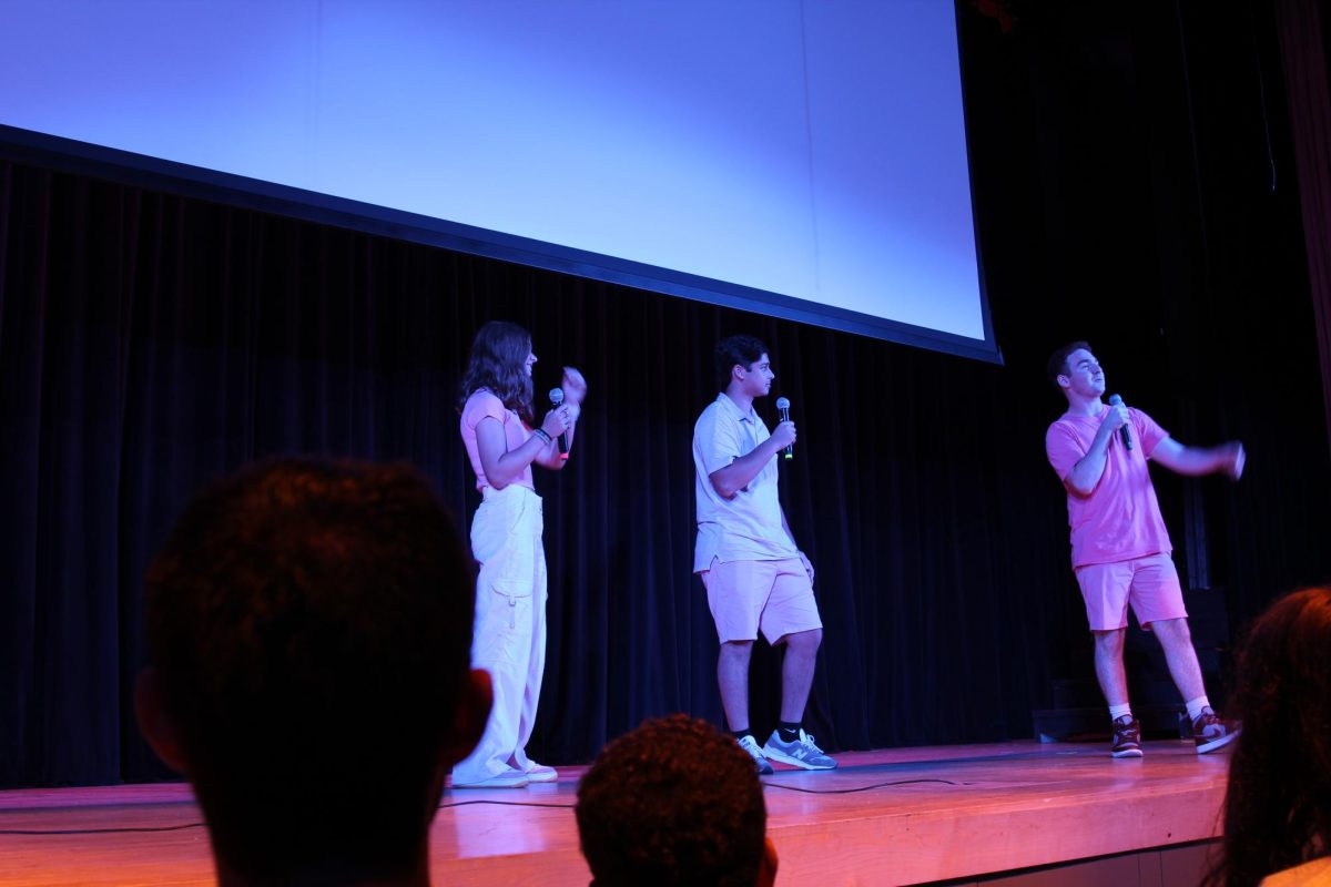 Seniors and senate co-presidents Macy Goldberg, Noah Ripke, and Harrison Fribush kicked off the school years first collection with a gripping video.