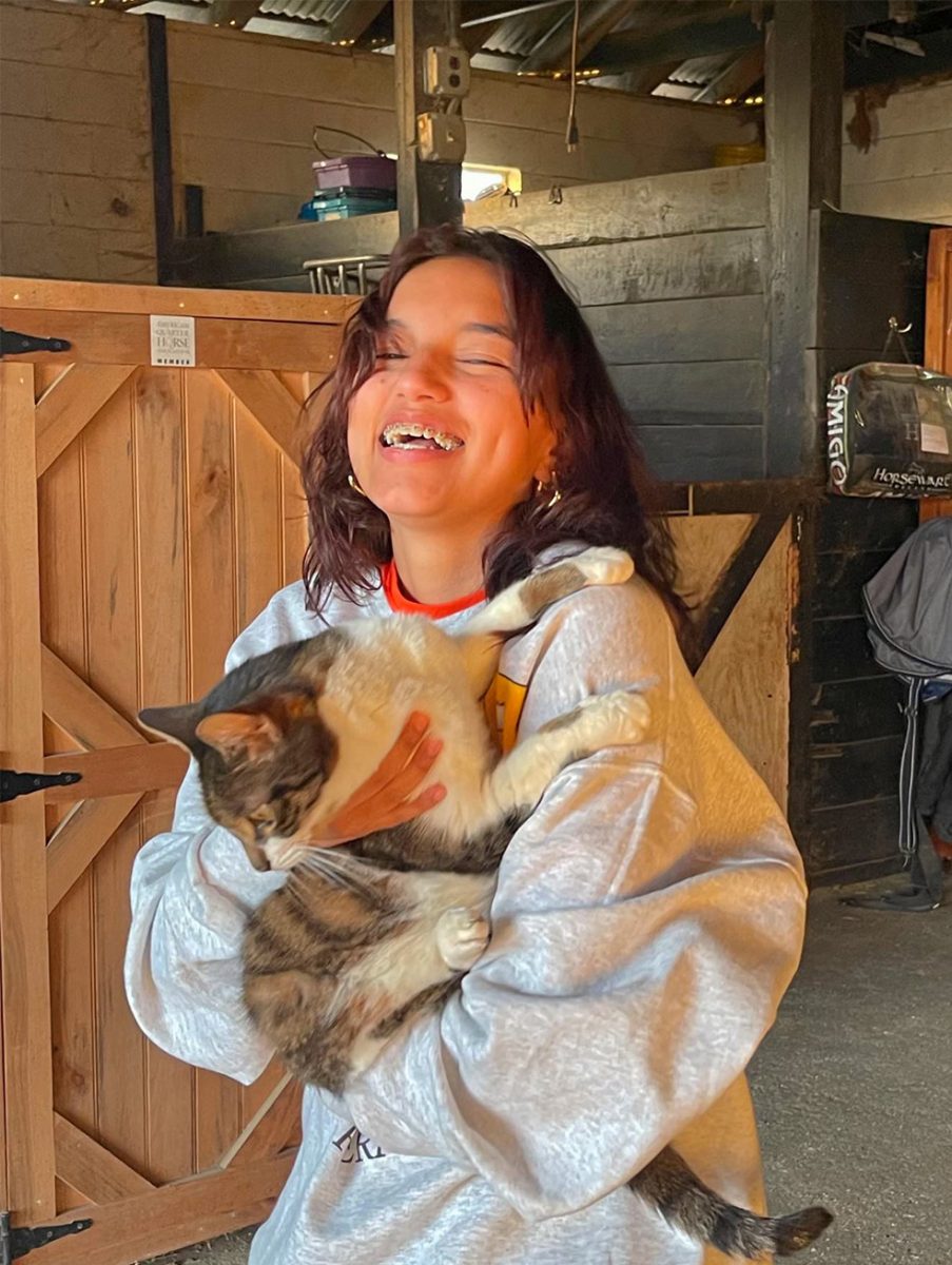 Many friends know visiting student Valerie Porras Anchia for her love of animals.