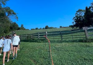 The fearsome hill loomed above the cross country course on September 14th.