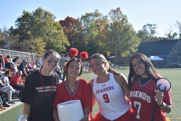 Friends School Seniors Showed out to Support the Quakes