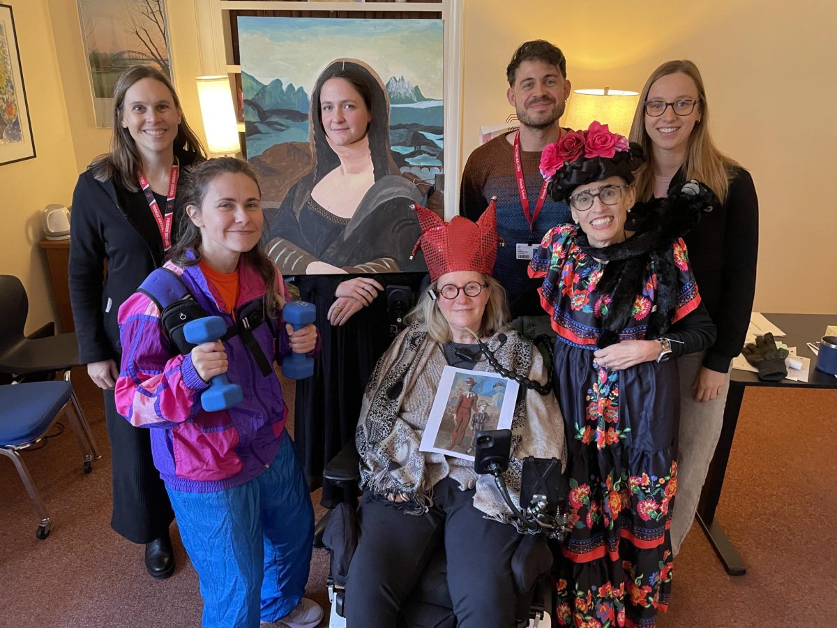 Language department colleagues dressed up for Halloween together in October 2025.